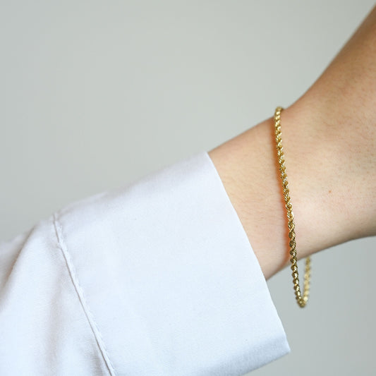 Rebelle II Armband 14 karaat solide twisted armband